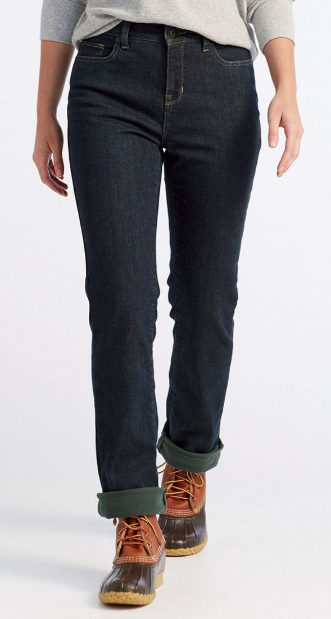 Flannel lined cheap skinny jeans womens