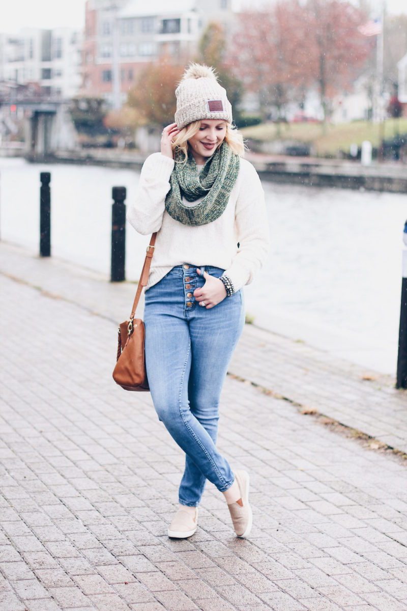 How to Wear a Cozy White Sweater, Three Ways