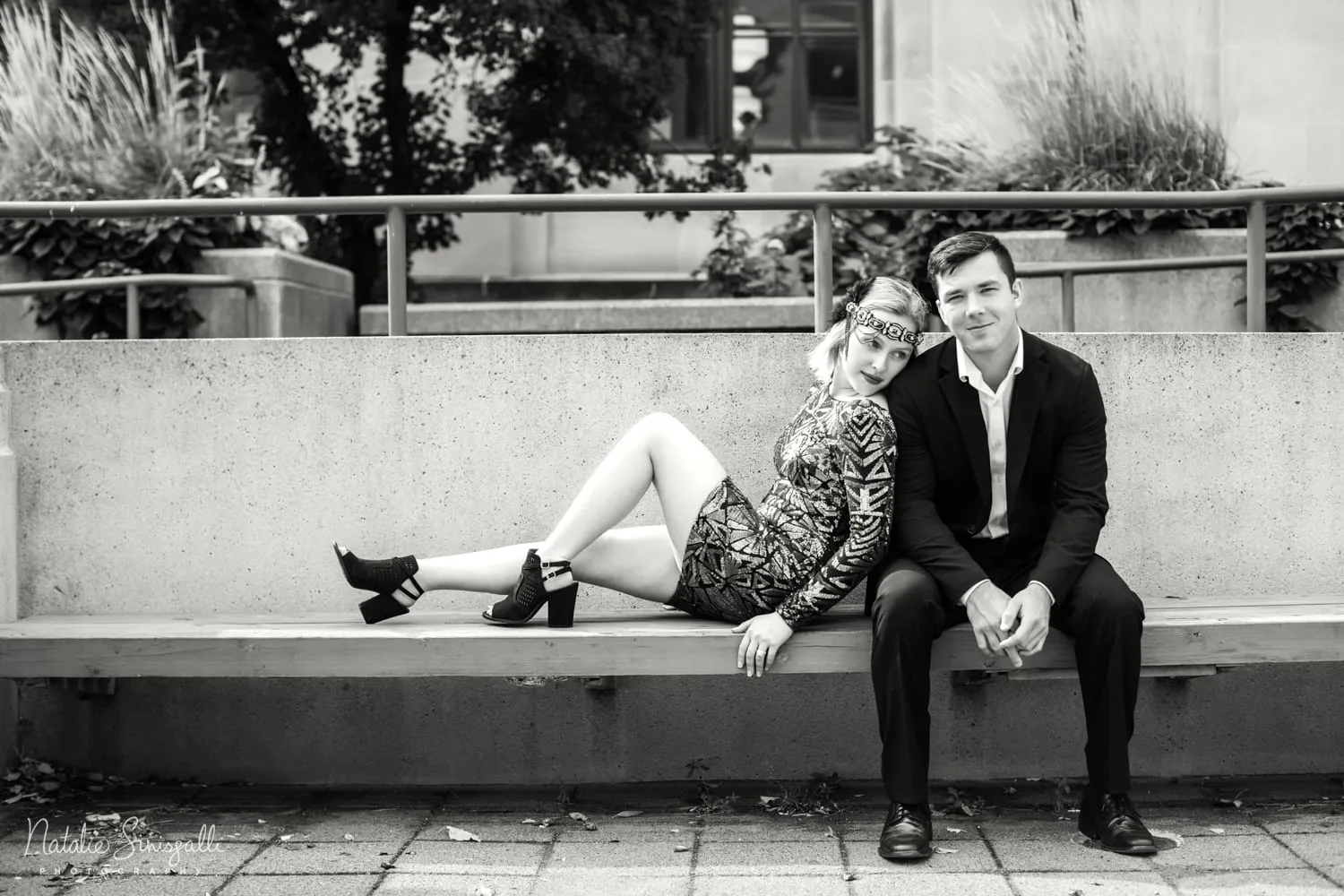 Gatsby Style Engagement Photos