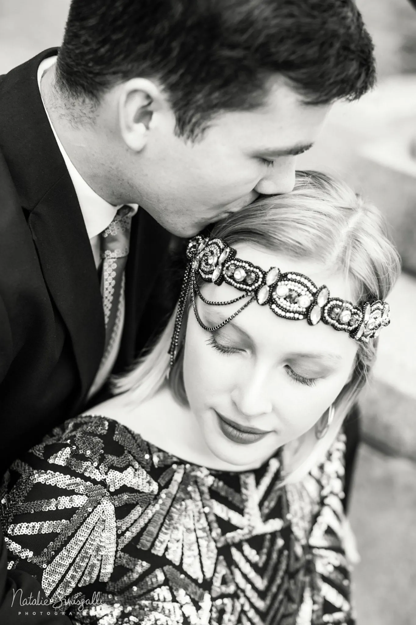 Great Gatsby Style Engagement Photos