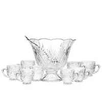 Godinger Silver Art Dublin Crystal 10 Piece Punch Set