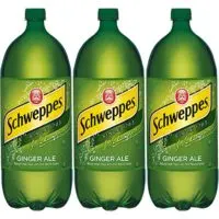 Schweppes Ginger Ale Soda, 2 Liter Bottle (Pack of 3, Total of 202.80 Oz)