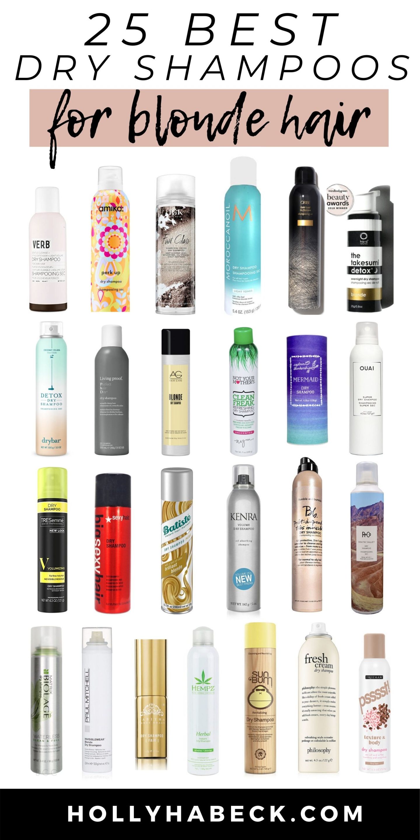 byrde Sump grundigt 25 Best Dry Shampoos for Blonde Hair - Holly Habeck