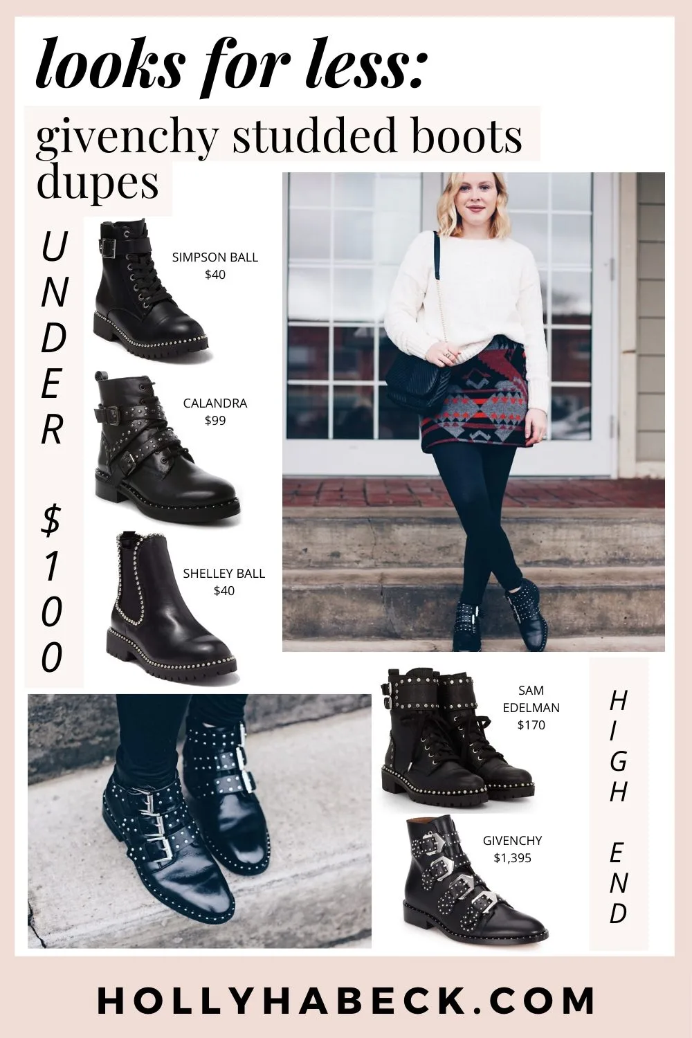 Givenchy Studded Boots Dupe: Lookalike Styes for Less