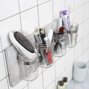 Wall Mounted Makeup Organizer and Makeup Brush Organizer