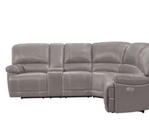 Curved Leather Sectional