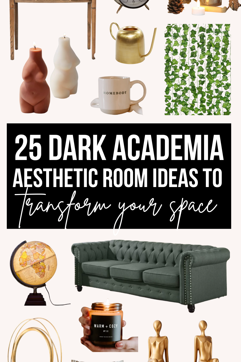 Dark Academia Room Decor
