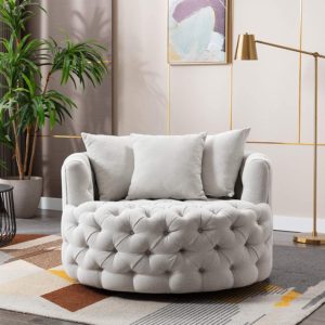 Tufted Round Sofa